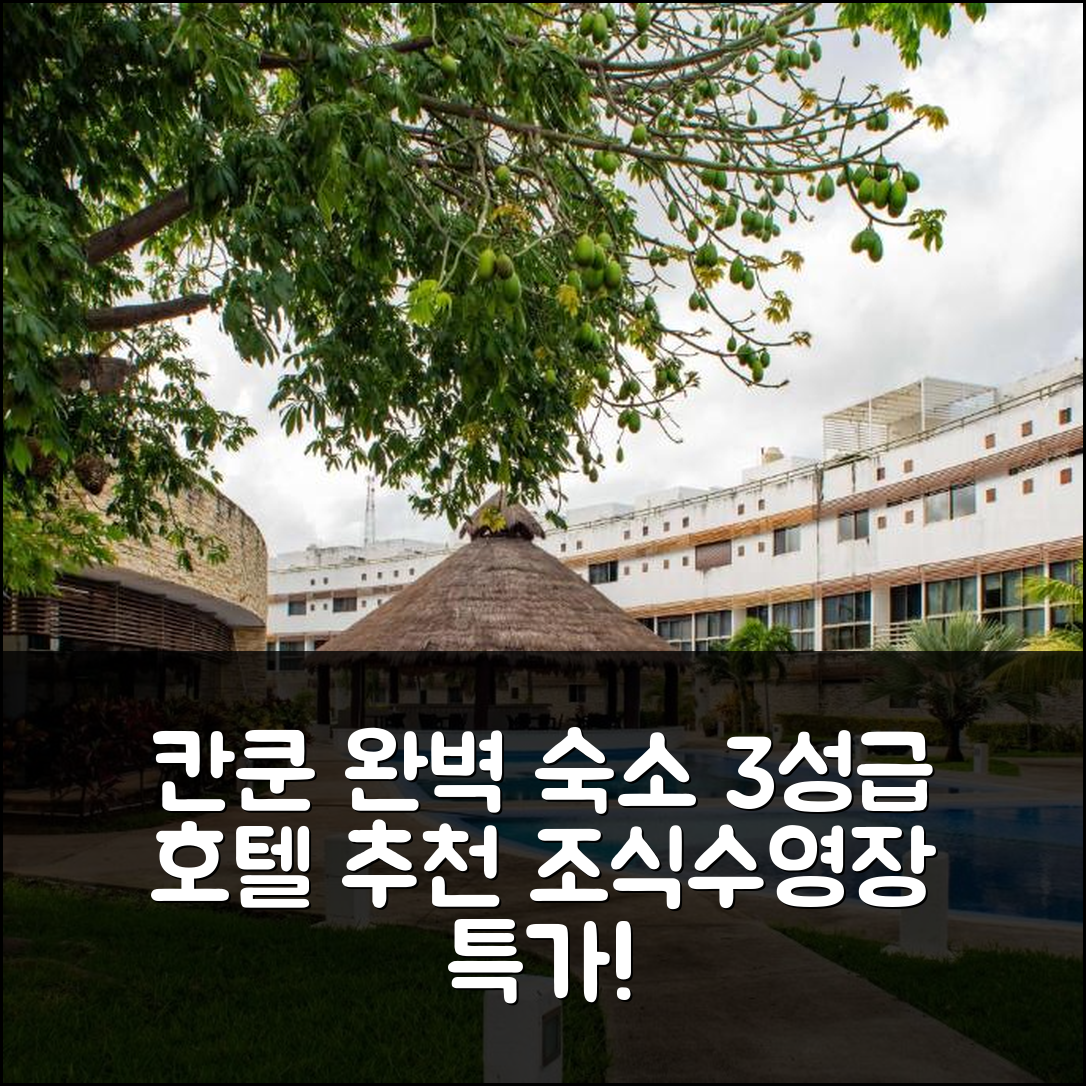칸쿤 숙소 여행 호텔 추천 이데얼 앤 칼리도 아파트먼트 | 3성급 가격과 조식, 수영장으로 완벽한 휴식지 7가지 방법