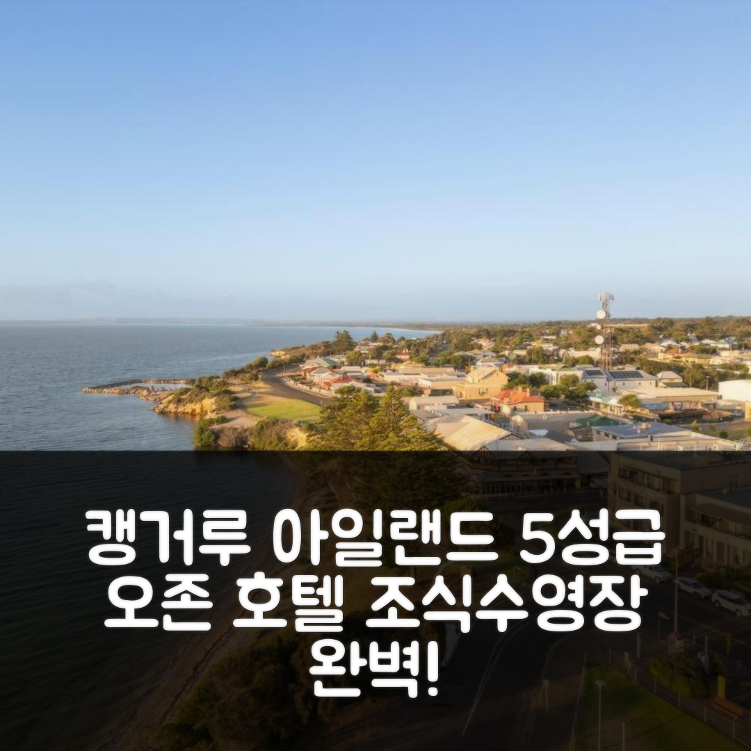 캥거루 아일랜드 숙소 여행 호텔 추천 오존 호텔 | 가성비 우수 5성급 조식과 수영장 정보 7가지